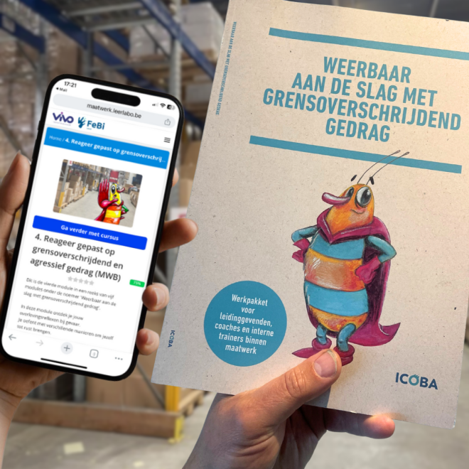 smartphone met elearning en leerpakket weerbaar aan de slag met grensoverschrijdend gedrag